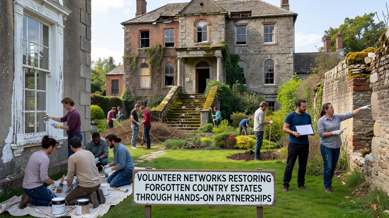 Volunteer Networks Restoring Forgotten Country Estates Through Hands-On Partnerships